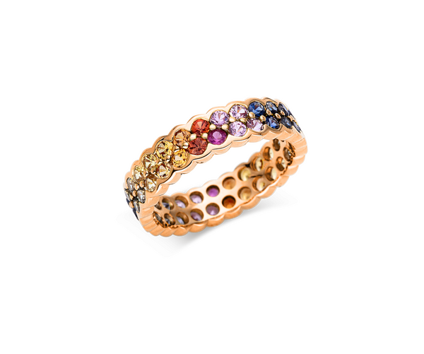 Brogle Classic Sapphire Ring Rainbow