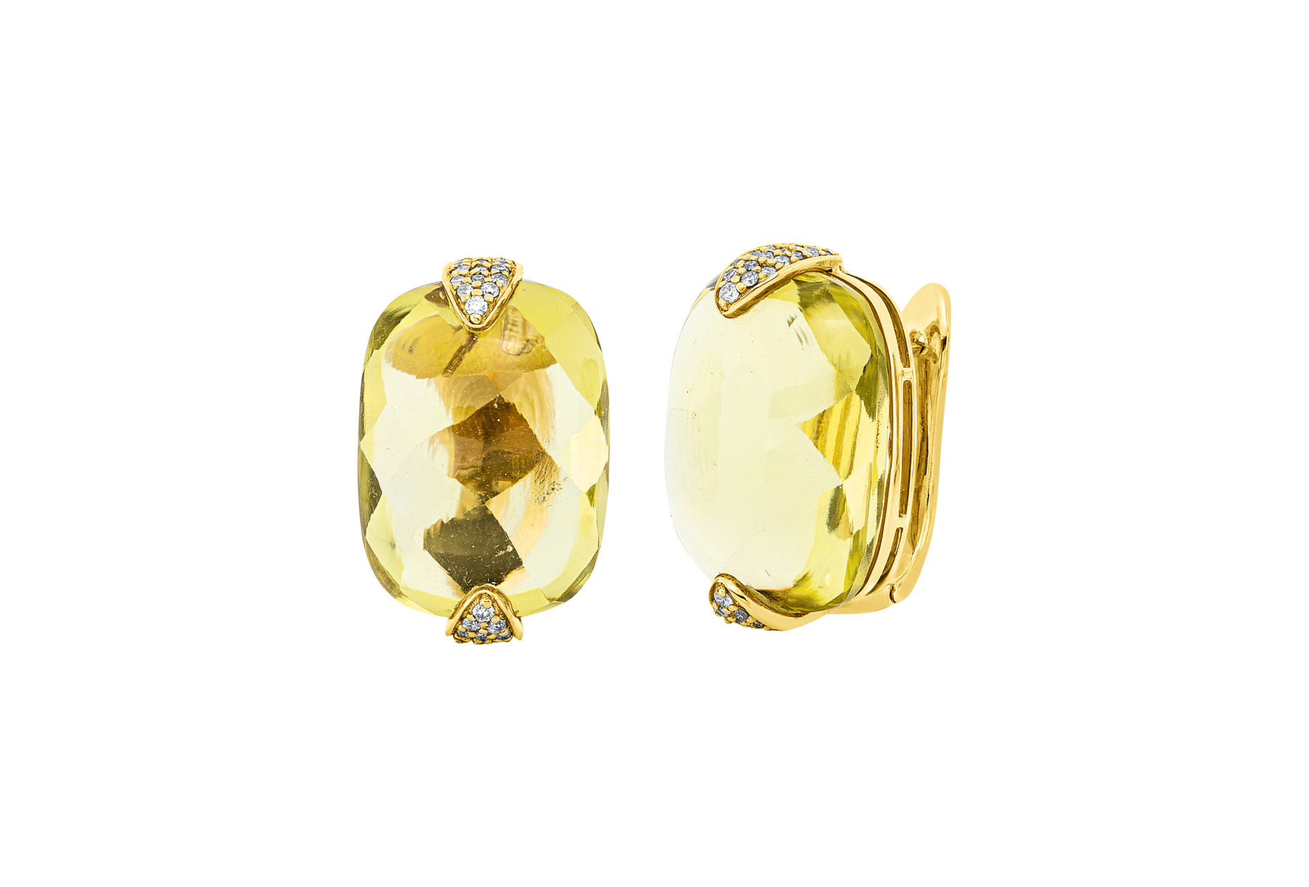 Brogle Classic Lemon Quartz Creoles