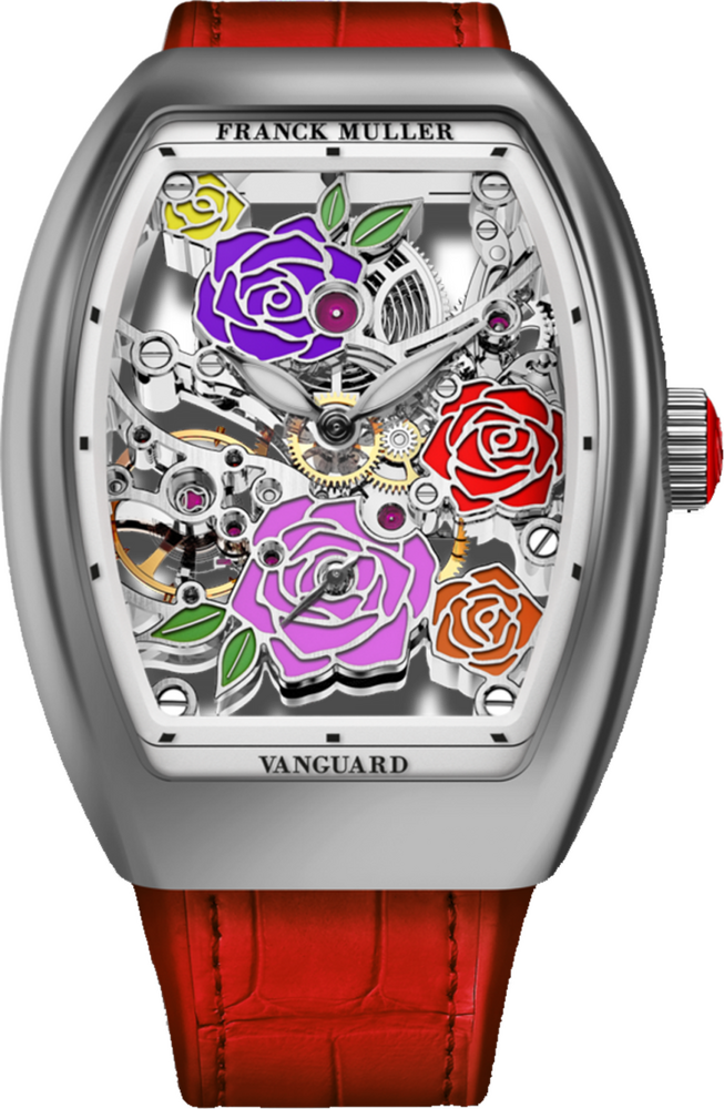 Franck Muller Vanguard Rose Skeleton 42.3 x 32mm