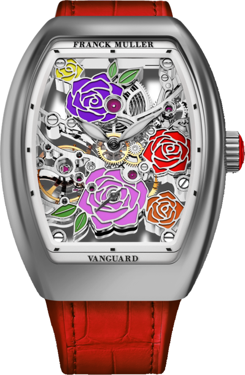 Franck Muller Vanguard Rose Skeleton 42.3 x 32mm Franck Muller Vanguard Rose Skeleton 42.3 x 32mm