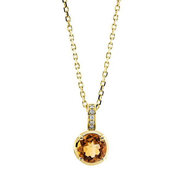 Brogle Classic necklace with citrine pendant
