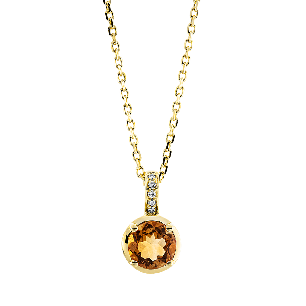 Brogle Classic necklace with citrine pendant Brogle Classic necklace with citrine pendant