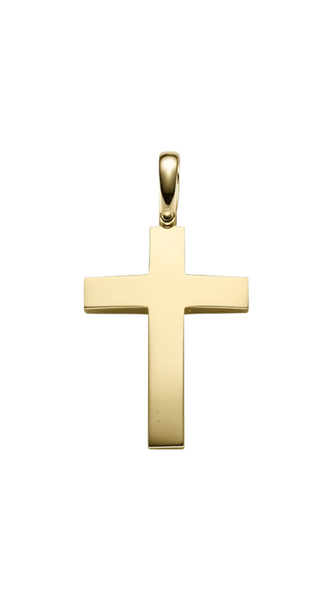 Brogle Classic cross pendant in gold Brogle Classic cross pendant in gold