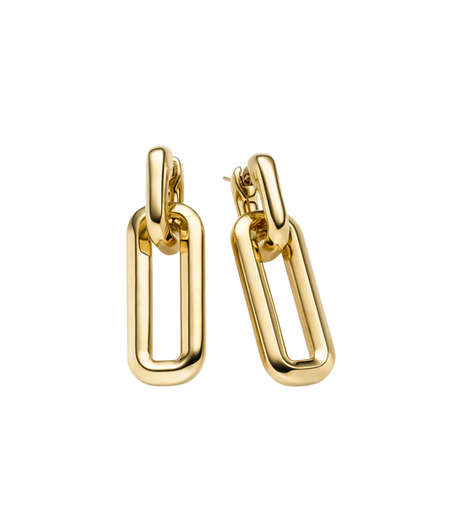 Brogle Classic gold hoop earrings