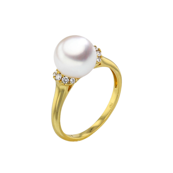 Brogle Selection Ocean Akoya pearl ring