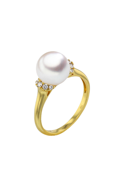 Brogle Classic Akoya pearl ring Brogle Classic Akoya pearl ring