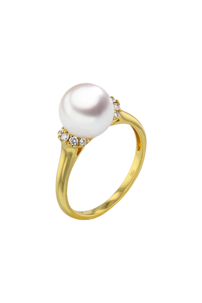 Brogle Classic Akoya pearl ring Brogle Classic Akoya pearl ring