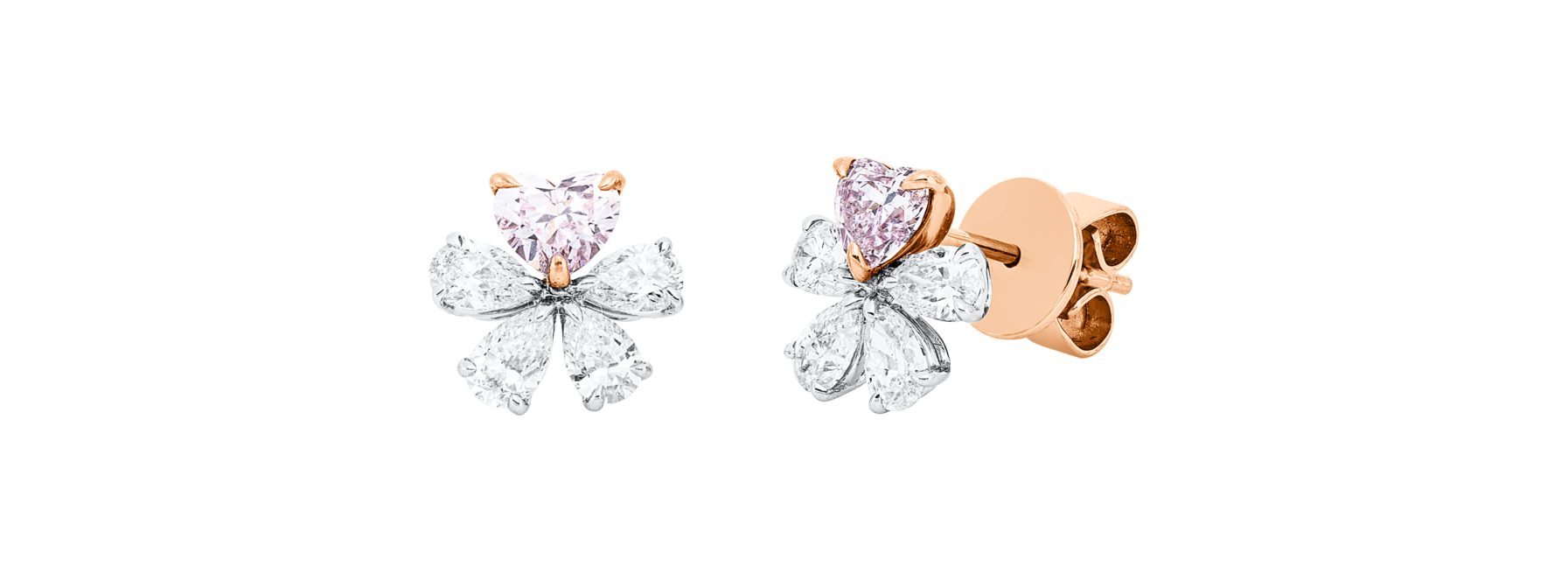 Brogle Selection Bicolor Diamantohrstecker Brogle Selection Bicolor Diamantohrstecker