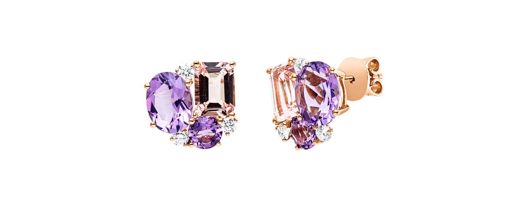 Brogle Classic colored stud earrings
