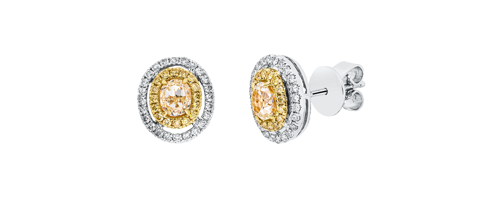 Brogle Selection Bicolor Diamantohrstecker