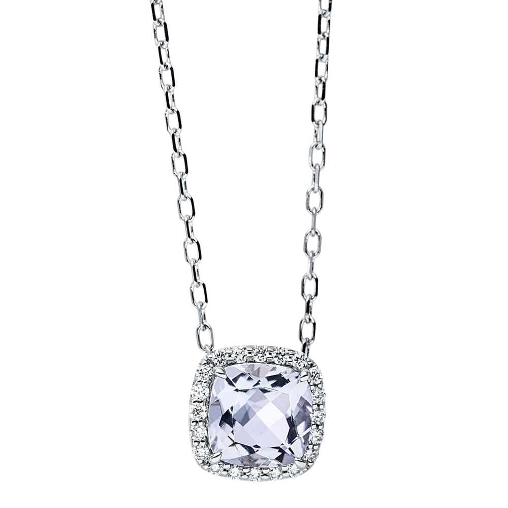 Brogle Classic gold chain with amethyst pendant