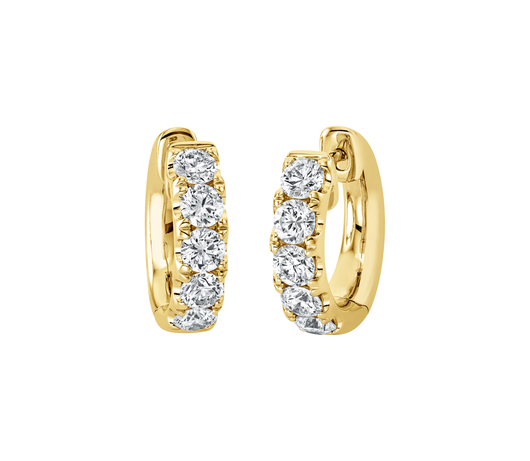 Brogle Selection diamond hoop earrings Brogle Selection diamond hoop earrings