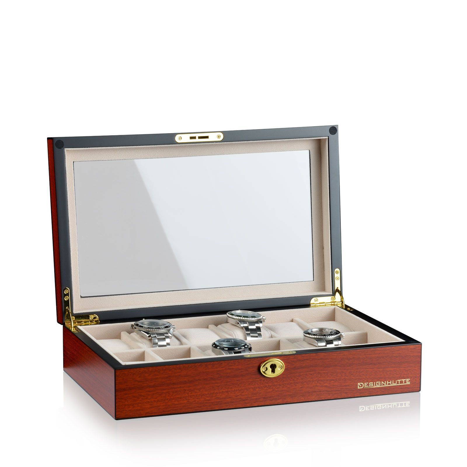 Designhütte Auckland 12 watch box - Cherry Designhütte Auckland 12 watch box - Cherry