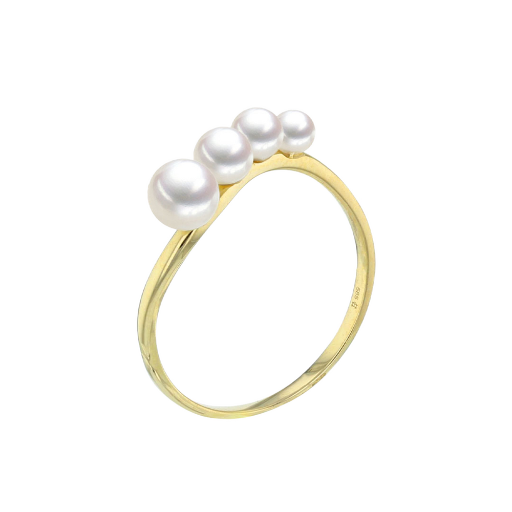 Brogle Selection Ocean freshwater pearl ring