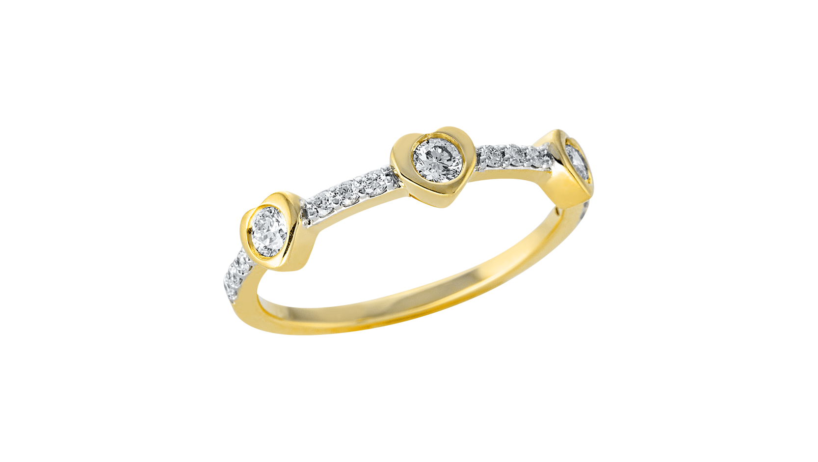Brogle Classic diamond heart ring