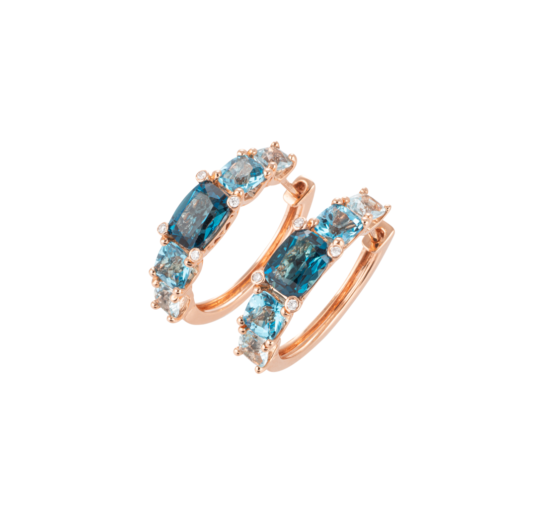 Ponte Vecchio Gioielli Iris hoop earrings