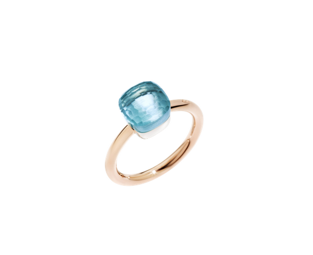 Pomellato Nudo Classic Blue Topaz Ring