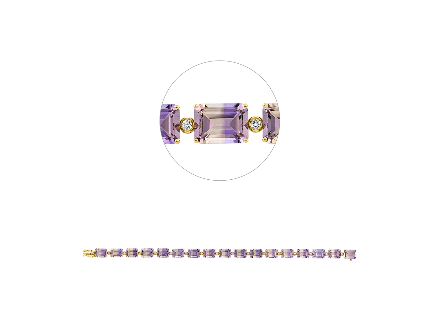 Brogle Selection ametrine bracelet