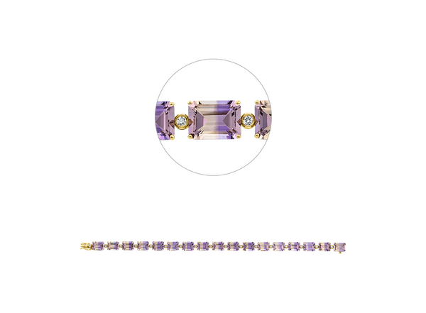 Brogle Selection ametrine bracelet