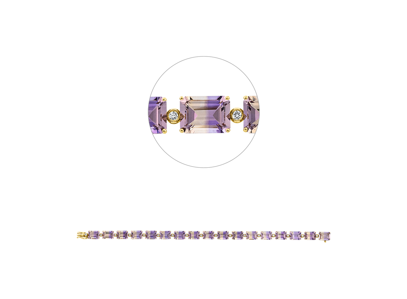 Brogle Selection ametrine bracelet Brogle Selection ametrine bracelet