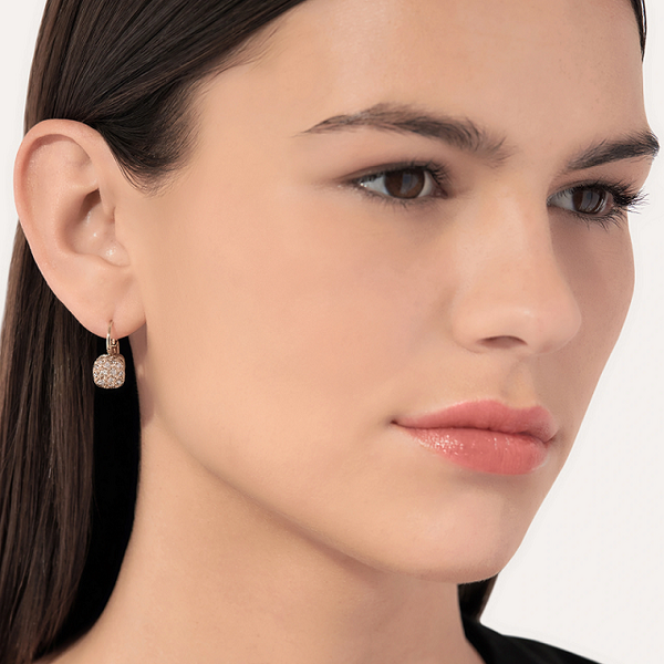  0003 POC2501 O6000 DBR00 100 Pomellato earrings nudo petit white gold 18kt rose gold 18kt brown diamond ac7f6e581593780a7