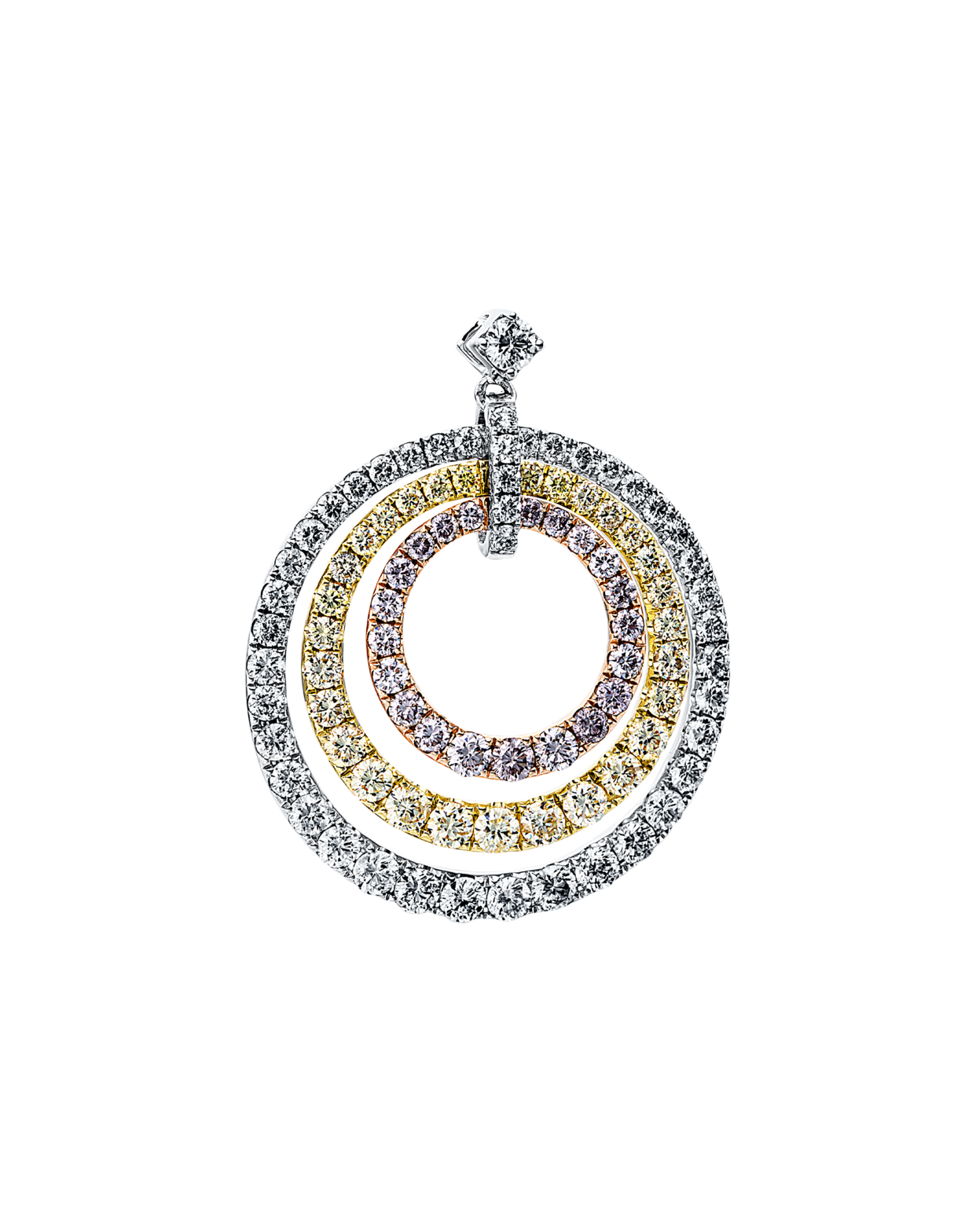 Brogle Selection bicolor diamond pendant Brogle Selection bicolor diamond pendant