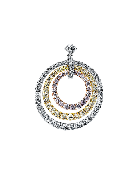 Brogle Selection bicolor diamond pendant Brogle Selection bicolor diamond pendant