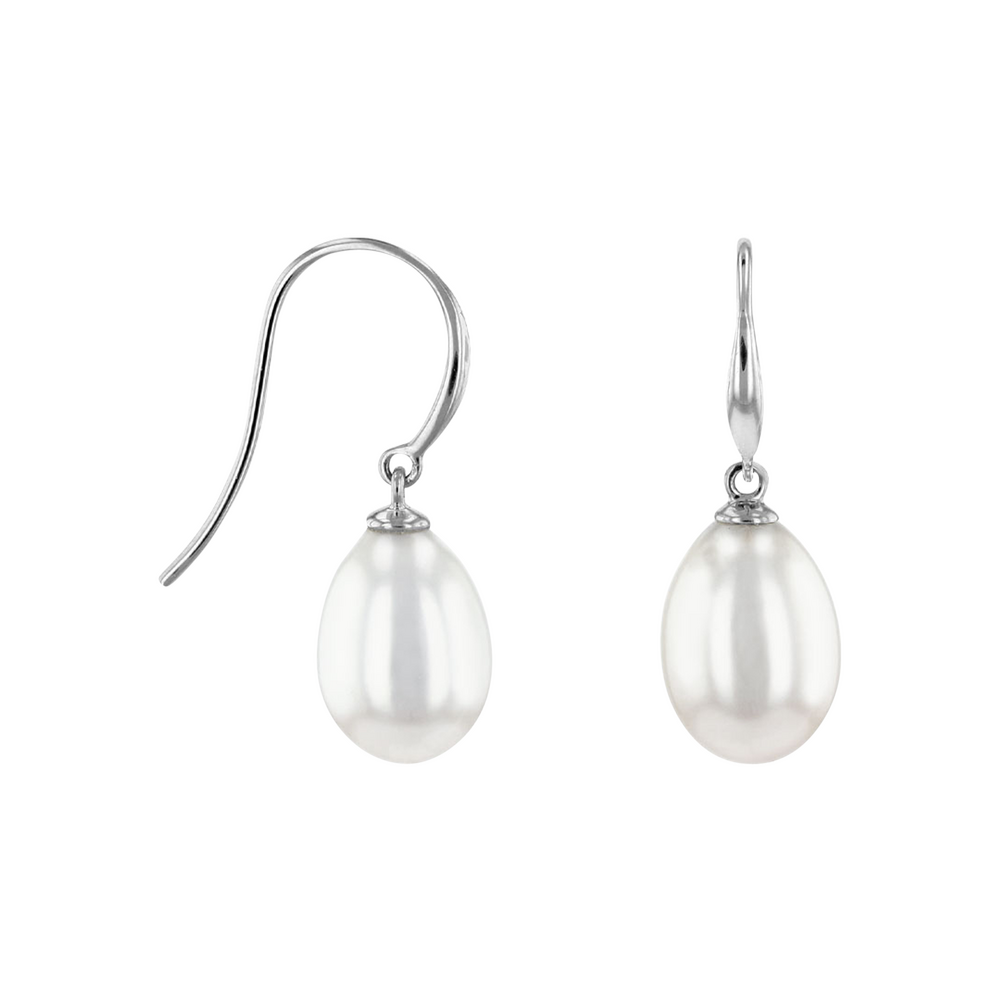 Brogle Selection Ocean freshwater pearl earrings