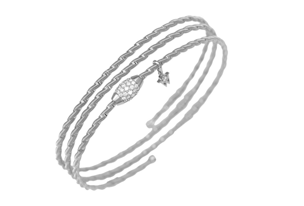 Wellendorff EMBRACE ME. Brillance of the Sun pavé bracelet