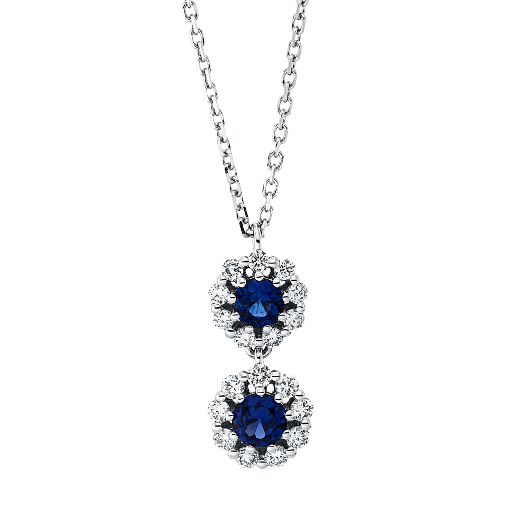 Brogle Classic Kette mit Saphiranhänger
