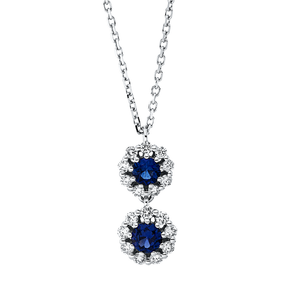 Brogle Classic Kette mit Saphiranhänger Brogle Classic Kette mit Saphiranhänger
