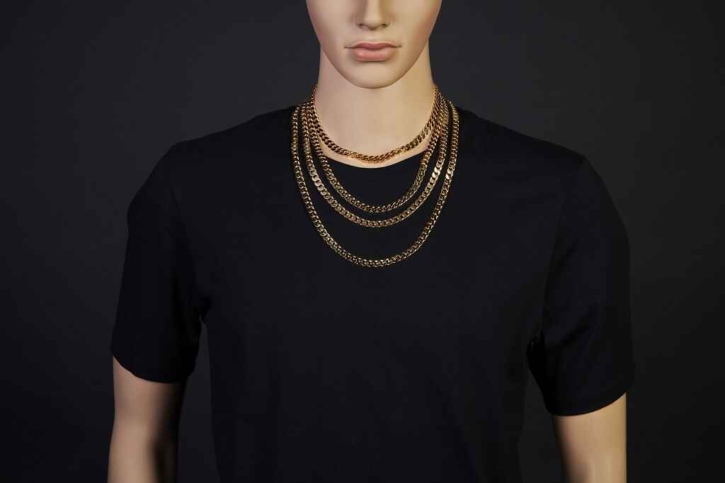 Brogle Selection Essentials curb chain 4-sided diamond 750 7mm Brogle Selection Essentials curb chain 4-sided diamond 750 7mm