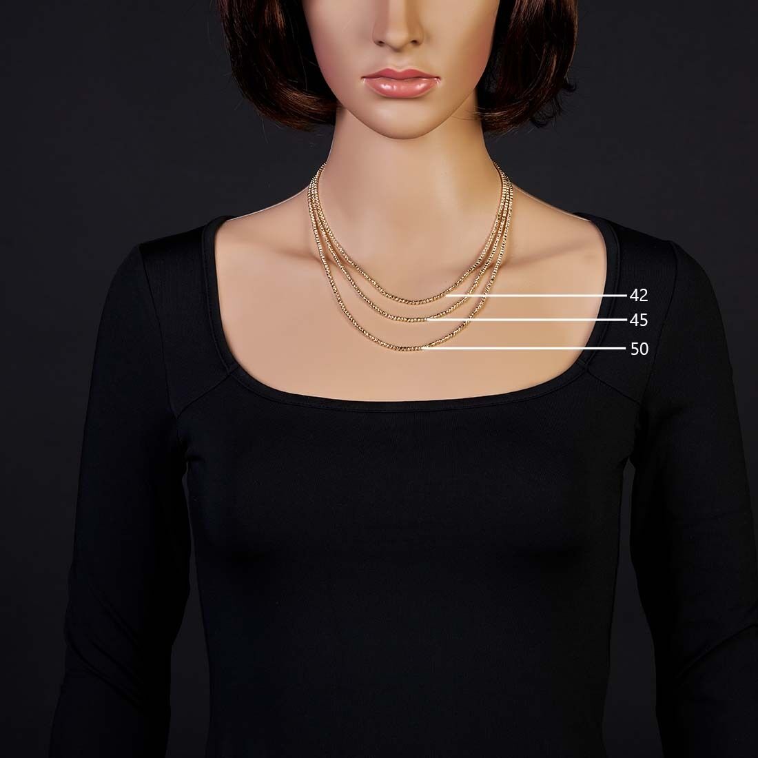 Brogle Classic ball chain diamond-coated 2.2mm Brogle Classic ball chain diamond-coated 2.2mm