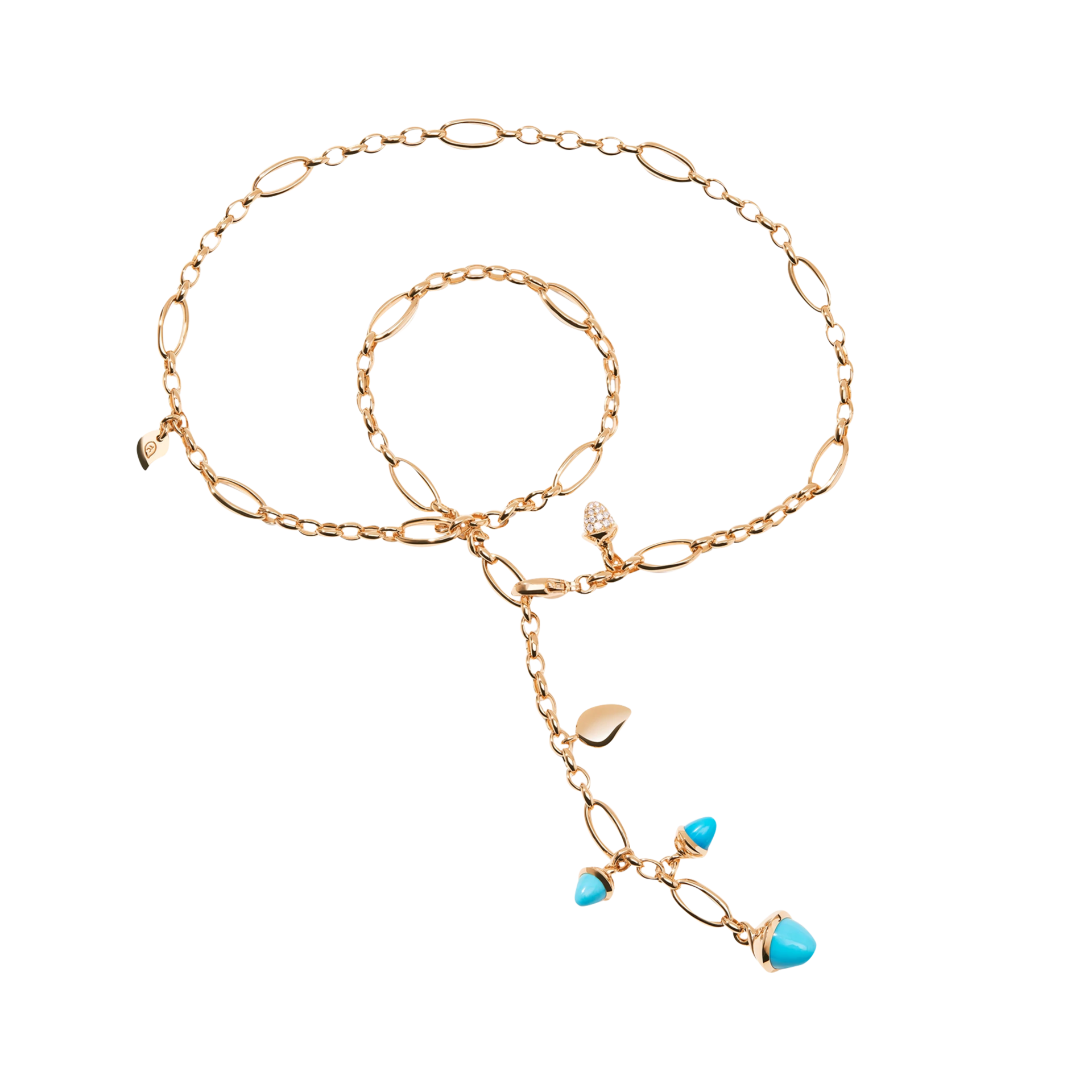 Tamara Comolli Mikado Delicate Türkis Halskette mit Anhänger Tamara Comolli Mikado Delicate Türkis Halskette mit Anhänger