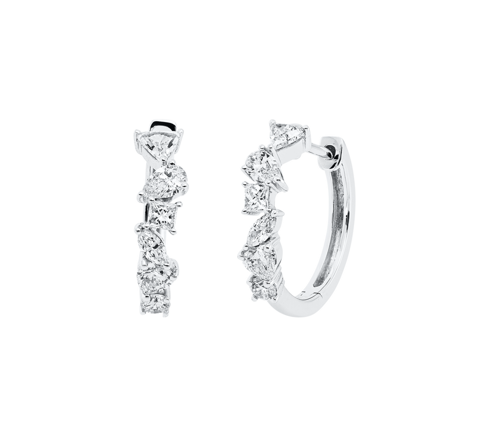 Brogle Selection Eternity diamond hoop earrings