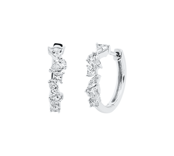 Brogle Selection Eternity diamond hoop earrings