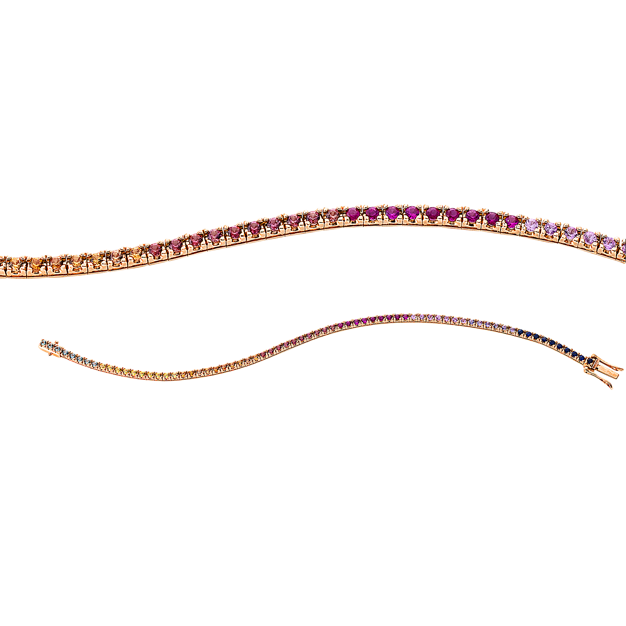 Brogle Classic Rainbow colored stone bracelet Brogle Classic Rainbow colored stone bracelet