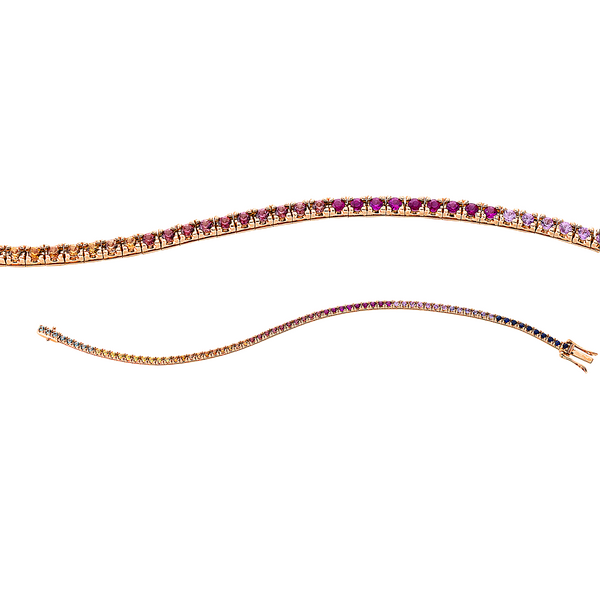 Brogle Classic Rainbow colored stone bracelet Brogle Classic Rainbow colored stone bracelet