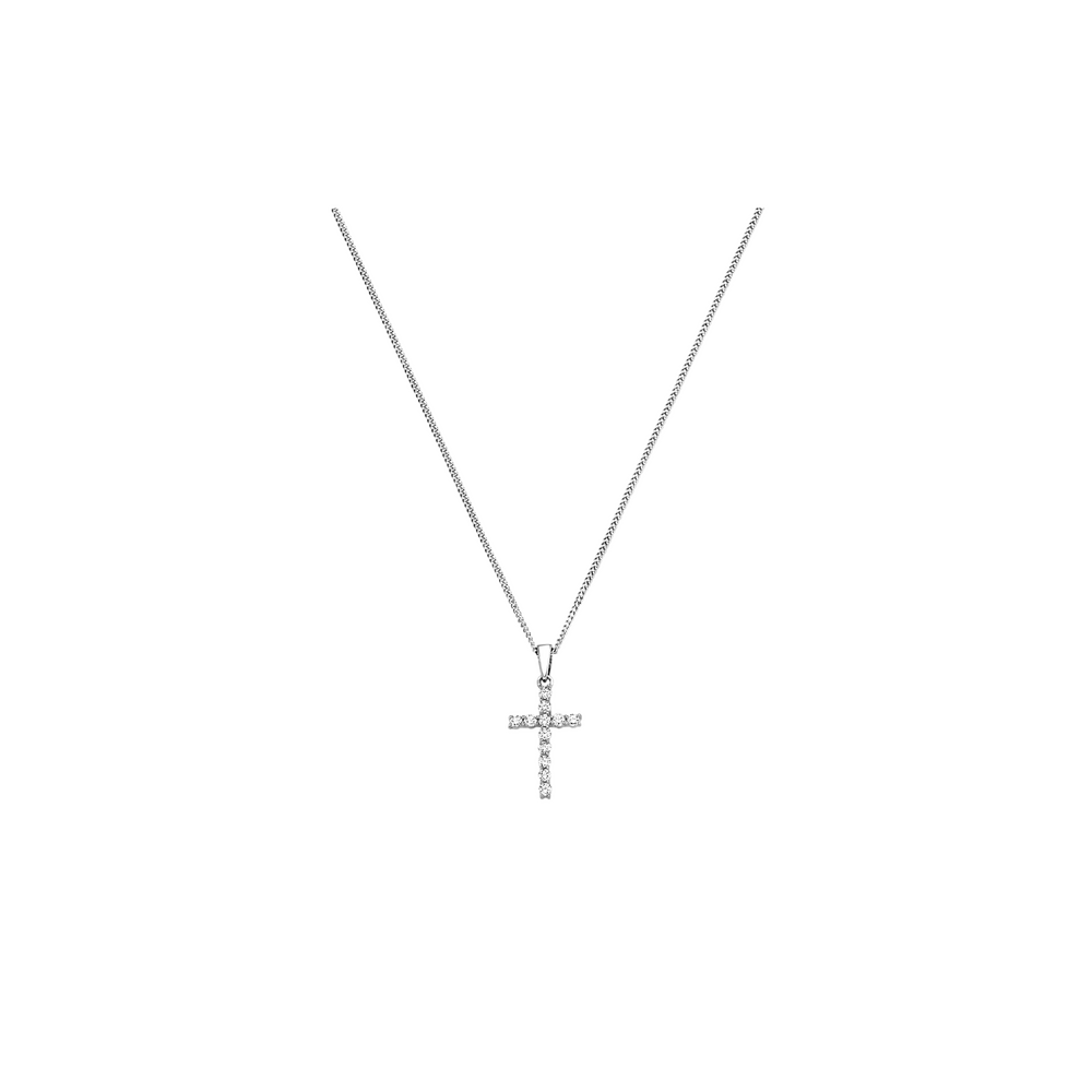Brogle Classic Kette mit Diamantkreuz Brogle Classic Kette mit Diamantkreuz