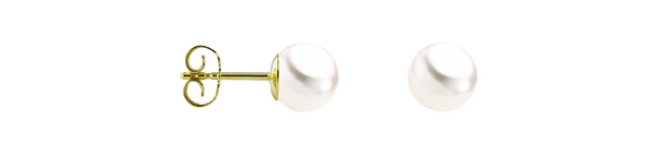 Brogle Classic freshwater pearl stud earrings
