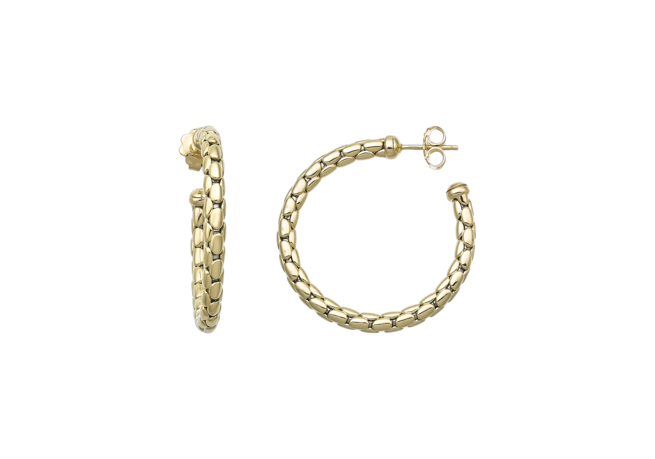 Chimento Stretch Spring Two-Tone Flexible Earring Chimento Stretch Spring Two-Tone Flexible Earring