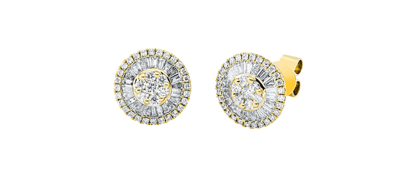 Brogle Classic diamond stud earrings