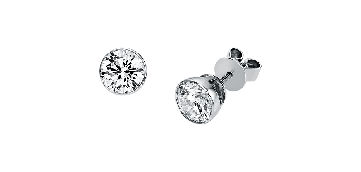 Brogle solitaire ear studs Sophie from 1.4 carat Brogle solitaire ear studs Sophie from 1.4...