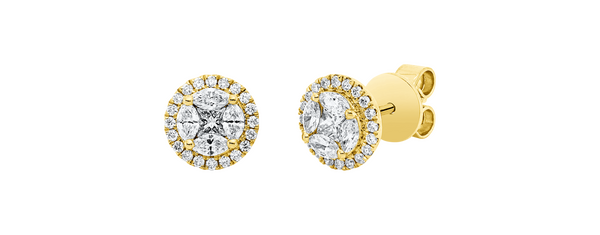 Brogle Classic diamond stud earrings