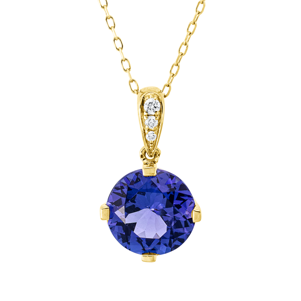 Brogle Classic necklace with tanzanite pendant Brogle Classic necklace with tanzanite pendant