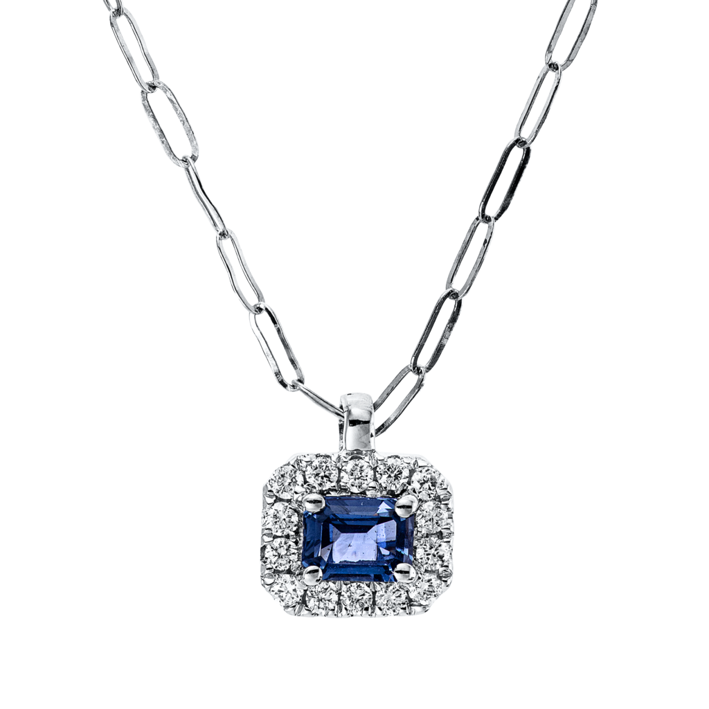 Brogle Classic Kette mit Saphiranhänger
