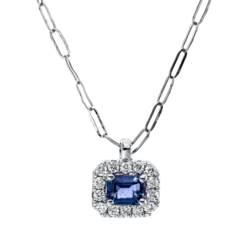 Brogle Classic Kette mit Saphiranhänger