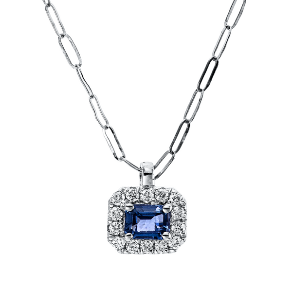 Brogle Classic Kette mit Saphiranhänger Brogle Classic Kette mit Saphiranhänger