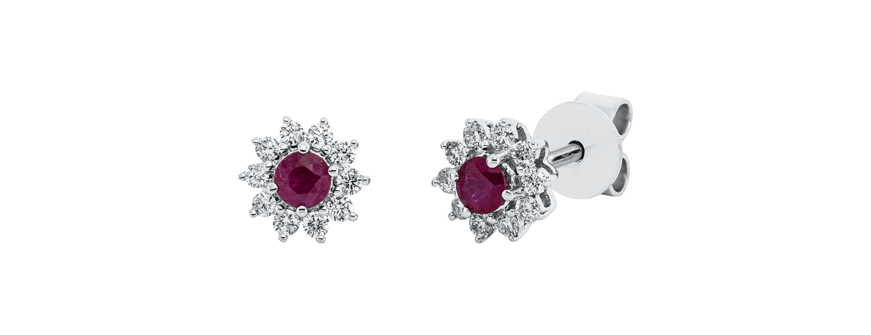 Brogle Classic ruby stud earrings