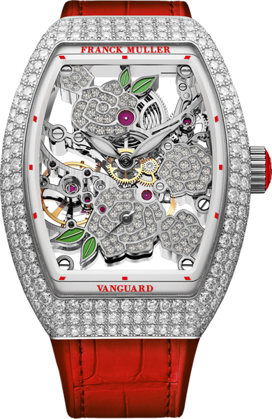 Franck Muller Vanguard Rose Skeleton 42.3 x 32mm